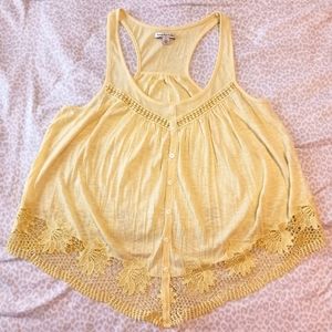 American Eagle lace racerback tank top